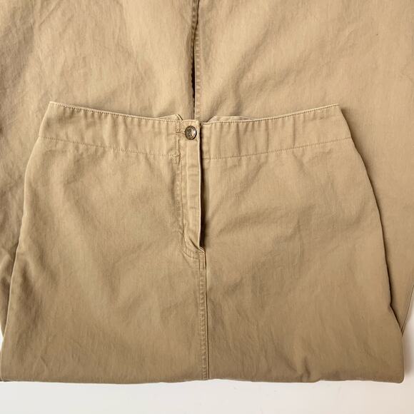 Vintage New York & Company 100% Cotton Khaki Maxi Skirt Women's Size 6 - Picture 5 of 10